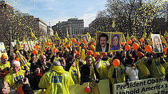 Pro-MEK (Modschahedin-e Chalgh, Volksmudschahedin, MKO, PMoI) Demonstration vor dem Weißen Haus