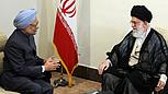 Indiens Manamohan Singh und Irans Ayatollah Ali Khamenei