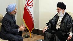 Indiens Manamohan Singh und Irans Ayatollah Ali Khamenei