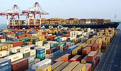 Shaheed Rajaei Containerhafen Persischer Golf Iran