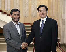 Iran, Ahmadinejad, Jintao, China