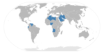 Die Mitgliedsstaaten der Organisation erdölexportierender Länder (OPEC)