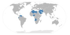Die Mitgliedsstaaten der Organisation erdölexportierender Länder (OPEC)