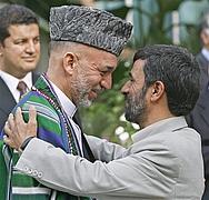 Dr. Mahmud Ahmadinejad und Hamid Karzai