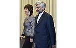 Catherine Margaret Ashton und Said Jalili in Genf