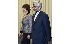 Catherine Margaret Ashton und Said Jalili in Genf