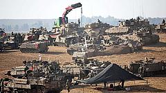 Vorbereitung Bodenoffensive Gazastreifen Gaza Israel Armee Militär Panzer