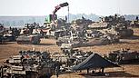 Vorbereitung Bodenoffensive Gazastreifen Gaza Israel Armee Militär Panzer