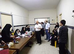 Wahllokal in der iranischen Stadt Lahijan