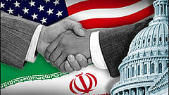 Amerikanisch-Iranische Freundschaft Flagge Iran USA Vereinigten Staaten Capitol Deal