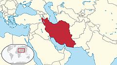 Geographische Lage der Islamischen Republik Iran