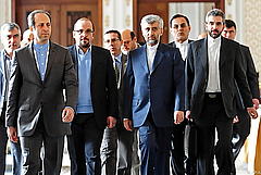Die iranische Delegation in Istanbul