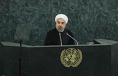 Iranischer Präsident Hassan Rouhanis erster Auftritt vor der UN-Vollversammlung