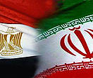 Iranische und ägyptische Flagge