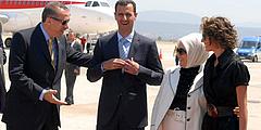 Eheleute Erdogan und Assad