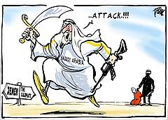 Karikatur ISIS ISIL Islamischer Staat Yemen Houthi