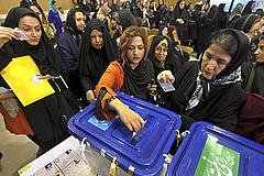 Wähler und Wählerinnen in Iran