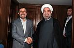 Hassan Rouhani und Mahmud Ahmadinejad