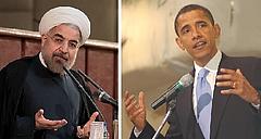 Iran Präsident Hassan Rohani und US-Präsident Barack Obama