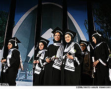 Iranische Universitätsabsolventinnen