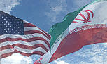 Iran, USA, Flagge