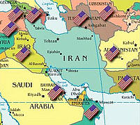 Irans Umzingelung durch die USA