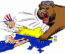Karikatur USA Russia European Union