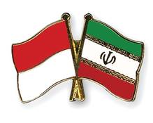 Freundschaftsflagge Indonesien Iran Flagge
