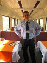 Speisewagen Zug Bahnreise Iran Türkei Trans-Asia-Express 