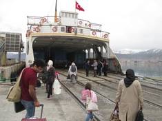 Eisenbahnfähre Tatvan Iran Türkei Bahnreise Trans-Asia-Express